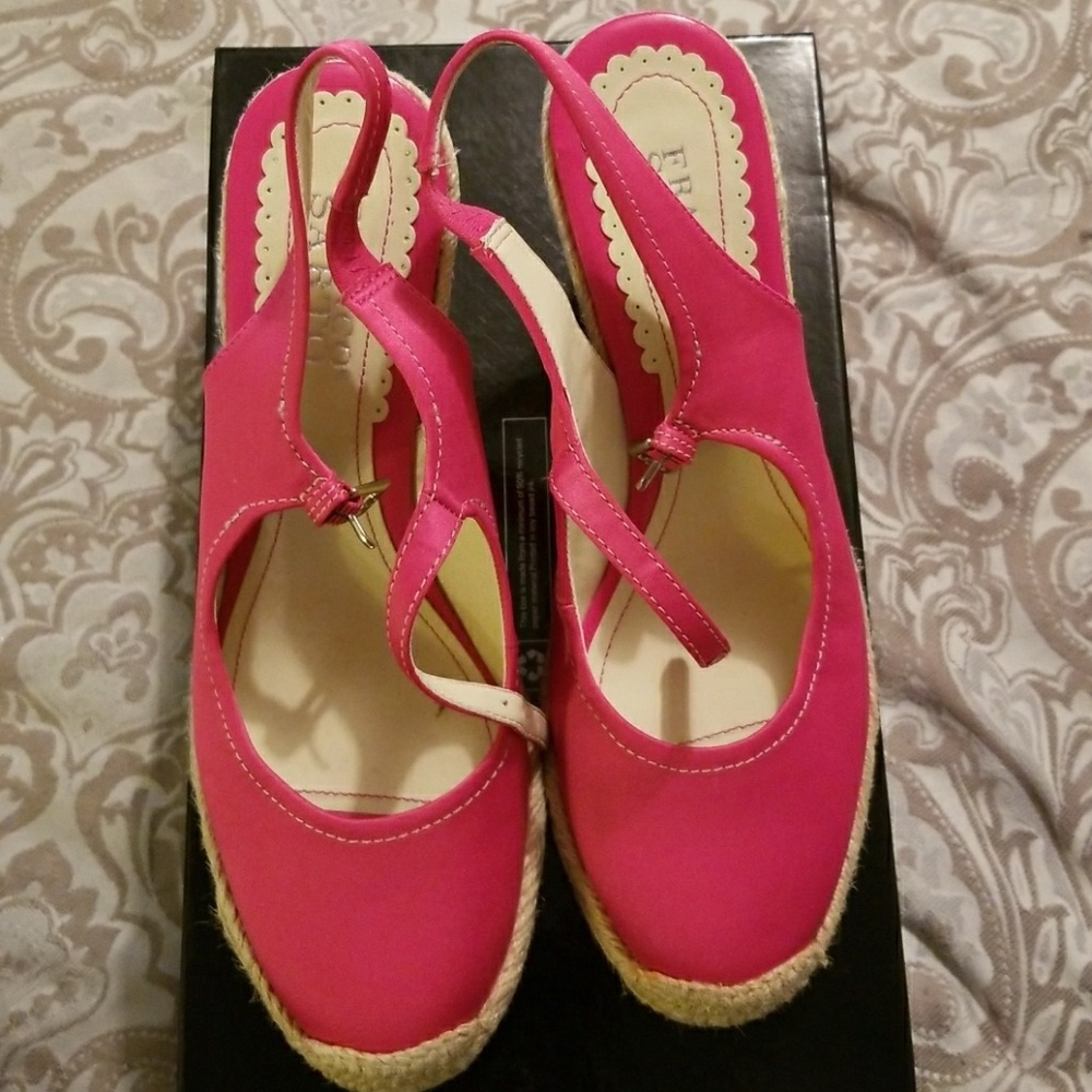 Wedge espadrilles PINK Sexy Classy Heels Shoes Sandals